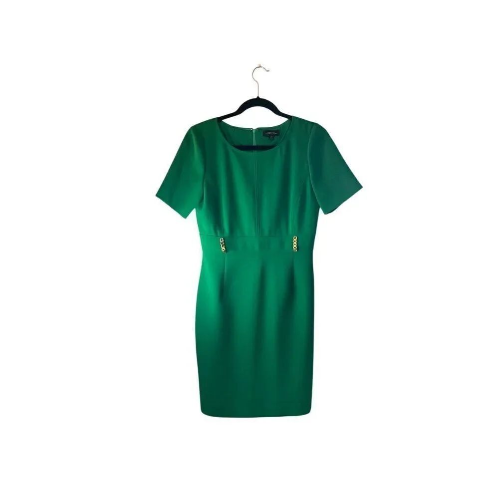 Tahari, Arthur S Levine sheath, green designer, dress size for